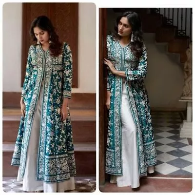 $90.04 • Buy READYMADE ANARKALi GOWN PLAZZO SALWAR SUIT INDIAN PAKISTANI WOMEN WEDDING EID