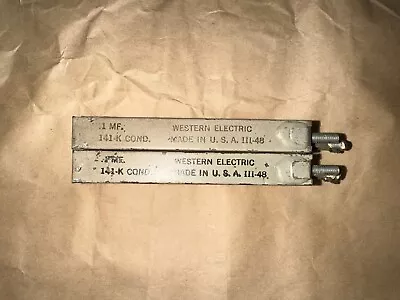 1 Pair Western Electric 141-K 0.1MF .1uF Capacitor #7 • $188