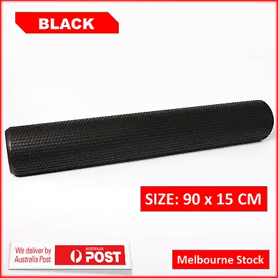 Physio Pilates EVA Foam Yoga Roller 90cm Gym Back Training Exercise Massage Grid • $44.23