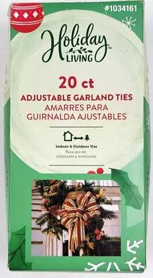 Holiday Living 20 Piece Green Christmas Garland Light Tie Back Straps • $12