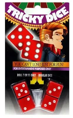 GUARANTEED SEVEN OR ELEVEN TRICK DOUBLE DICE Magic Games Prank Casino WINNING • $14.30