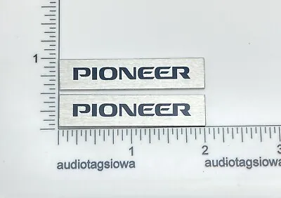 Pioneer HPM-200 Speaker Badge Logo Emblem Pair - Aluminum Reproduction • $12