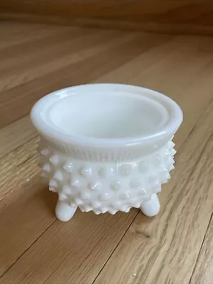 Vintage Fenton White Milk Glass Hobnail Cream/ Sugar Dish • $21