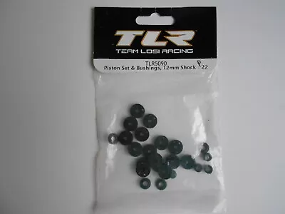 Team Losi Racing TLR 22 Piston Set & Bushings 12mm Shock TLR5090 New 22T 22SCT • £6.50