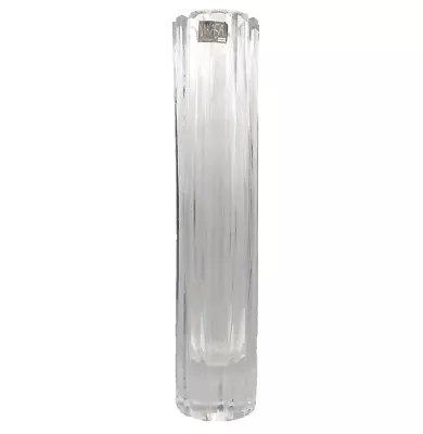 MIKASA Slovenia Leaded Crystal Vase 12  Bud Vase • $50.99