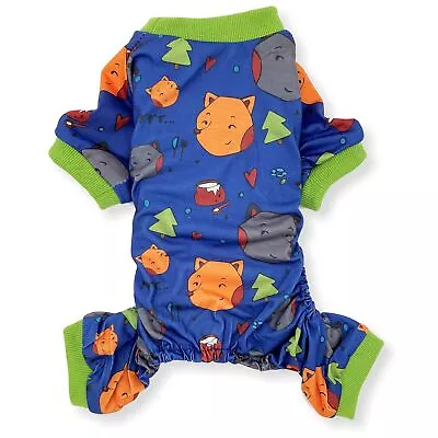 Dog Pajamas Jumpsuit COTTON Blend Soft Cute Pet Clothes Small Medium Pet XXS - L • $13.99