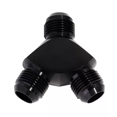 LokoCar 10AN Y Block Flare Fitting Adapter Union Splitter AN10 Black • $16.14