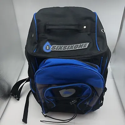 Sixsixone Moto Cross Helmet Bag Backpack Black Blue  • $31.99