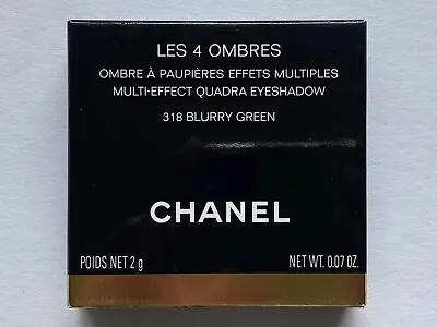 Chanel Les 4 Ombres 318 Blurry Green Multi-effect Quadra Eyeshadow New Sold Out • $117.88