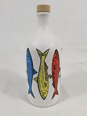 Frantoio Miraglia Marchio Figurativo Italy Handmade Pottery Colorful Fish C1 • $14.95