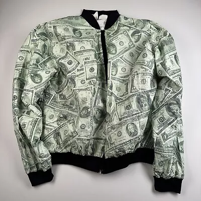 Vintage Money Dollar Bills Jacket Xl • $35