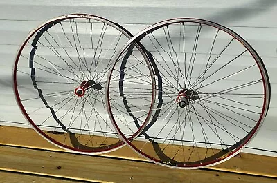 Classic Mavic Helium Tubular Wheel Set 700c Great Condition Lightweight • $99.99