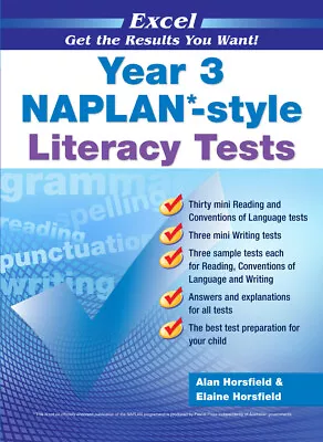 Excel - Year 3 NAPLAN*-style Literacy Tests • $20.95