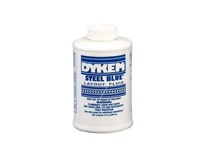 Dykem Steel Blue Layout Fluid #80400 8oz Brush In Cap 1pc Free Shipping • $28