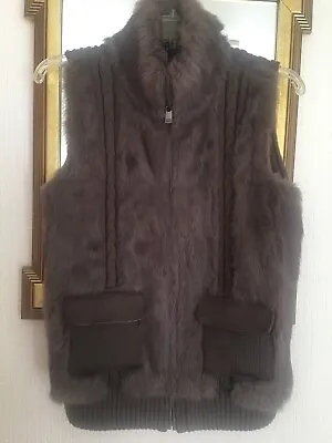 Gorgeous Fur/Knit Gilet By OakWood The Leather Brand Size 3 • £79