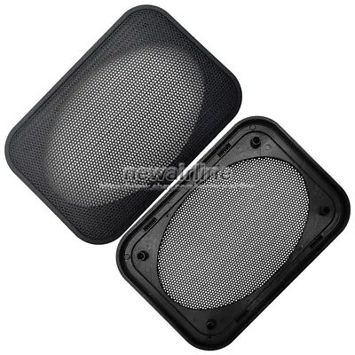 2pcs 4 X6  4x6 Inch Speaker Cover Decorative Circle Metal Mesh Grille Protection • $6.76