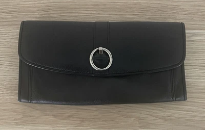 $19.95 • Buy OROTON Long  BLACK LEATHER WALLET