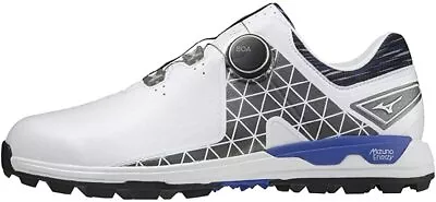 MIZUNO Golf Shoes WAVE HAZARD SL BOA WIDE 51GM2175 White Blue US11(28cm) • $73.54