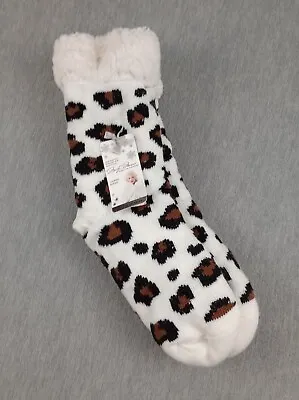 Marilyn Monroe Super Warm Women Sock Sz 9-11 Shoe Sz 4-10 White Lounge Socks NWT • $12.44