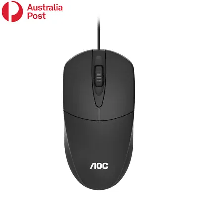 $12.50 • Buy AOC Optical LED Wired Mouse Mice With USB Cable For PC Laptop Computer