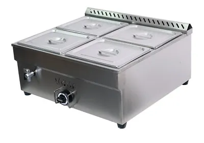 LP GAS 4 Pan Propane Bain-Marie Buffet Food Warmer 27   Steam Table 1/2 Size Pan • $412.66