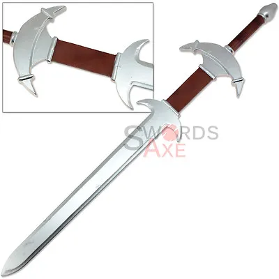 $39.99 • Buy Barbarian Greatsword Wooden Medieval Replica Battle Worn LARP Weapon Cosplay