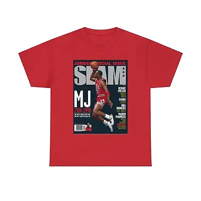 Unisex Heavy Cotton Tee - Michael Jordan MJ SLAM - No. 33  • $20