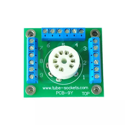 1pc 9Pin Tube Socket Experiment Board For Tube Project Prototype Test Bott DIY • $7.90