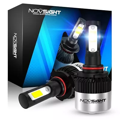 NOVSIGHT 9005 HB3 LED Headlight Globes Replace Kit Hi/Low Beam White 72W 9000LM • $30.09