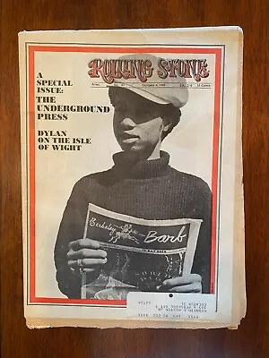 VINTAGE ROLLING STONE #43 October 4 1969 Underground Press • $9.99