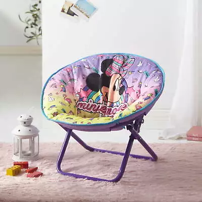 Minnie Mouse 19  Toddler Mini Saucer Chair Pink Polyester • $23.90