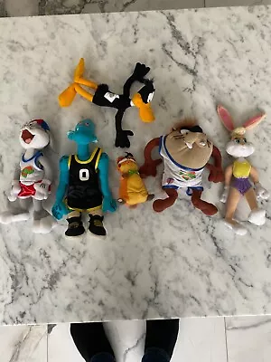 Vintage 1996 McDonald’s Looney Toons Space Jam Plush Happy Meal Toys Lot • $19.99