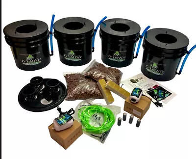 3.5G DWC 4pack Kit W/ Propagation Lid. Quality Made In S.D. By Growers 4 Growers • $129.20