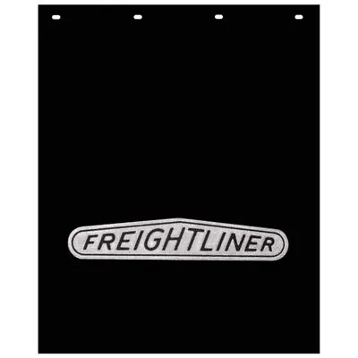 $122.99 • Buy Freightliner Trucks 24  X 30  Black & Silver Poly Semi Truck Mud Flaps-Pair 