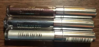 3 Maybelline Color Tattoo Eye Chrome (3 Shades) See Description.  • $13