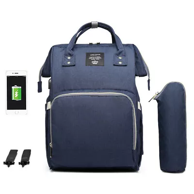 £41.99 • Buy LEQUEEN Baby Diaper Nappy Changing Mummy Bag Large Rucksack Maternity Backpack