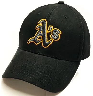 Oakland Athletics A's MLB Fan Favorite MVP Black Hat Cap Hat Men's Adjustable • $19.99