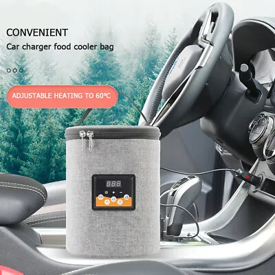 Hot 3.8L Car Bottle Warmer Baby Feeding Milk Heating Bag Travel Hang Bag Food Wa • £30.66