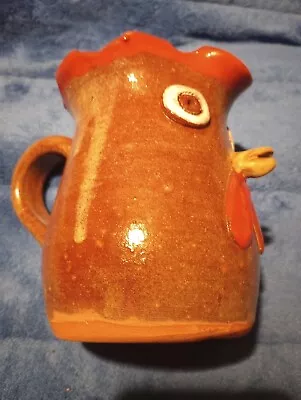 Mary & Stanley Ferguson Gillsville GA Folk Pottery Face Jug Mug Rooster Chicken  • $32.77