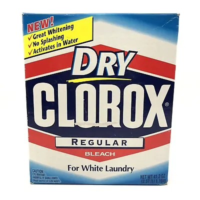 Vintage Dry Clorox Detergent Soap Regular Box 90s Movie Prop 1999 NOS Deadstock  • $17.92