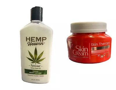 Hemp Seed Oil Coconut Body Lotion 17 Oz + U Advanced Dry Skin Cream 8oz • $14.87