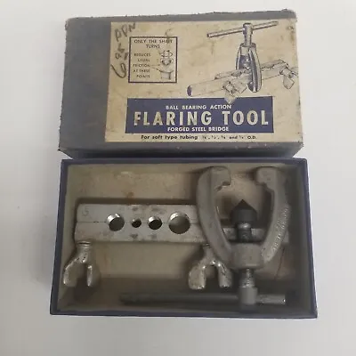 Vintage Ball Bearing Action Flaring Tool For Soft Tubing 4 Sizes Made In USA • $24.95