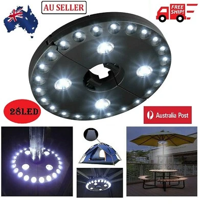 $24.99 • Buy LED Patio Umbrella Night Light Outdoor Garden Yard Lawn Camping Lights Cordless