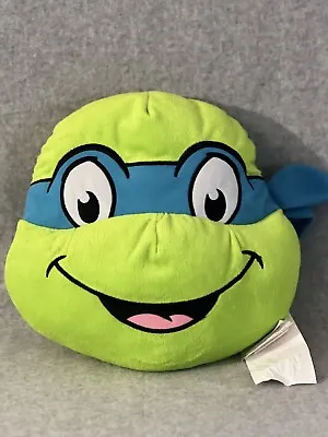 Teenage Mutant Ninja Turtle - Leonardo Face Plush Decoration Pillow New W/O Tags • $16