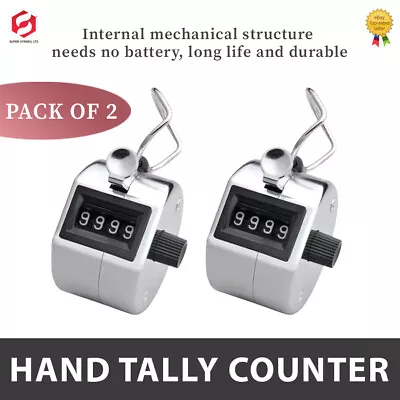 2x4 Digit Number Manual Mini Tally Counter Mechanical Clicker (Plastic Knob) NEW • $9.85