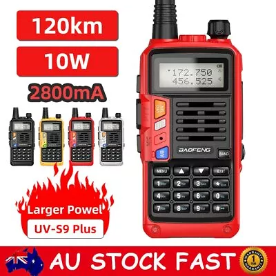 $50.24 • Buy UV-S9 Plus Walkie Talkie Dual-Band Portable 2-Way Ham Radio Transceiver VHF/UHF