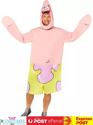 Mens Licensed Spongebob Patrick Sponge Bob TV Movies Fancy Dress Costume • $63