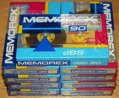 Lot Of 9  Vintage  Memorex 90 Cassettes ~New Sealed • $10