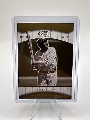 2001 Donruss Classics  #180 Babe Ruth Legends Gold /1755 • $5