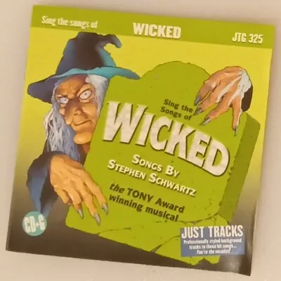 Wicked The Musical  Just Tracks  Backing Tracks (Karaoke) CD / CD-G • £14
